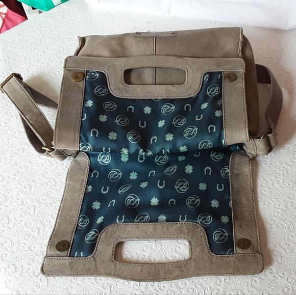 Lucky Brand Suede Foldover Bag - Picture 12 of 16